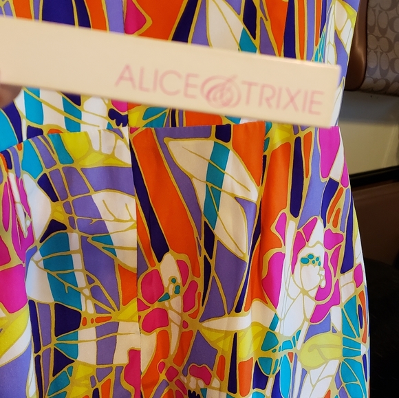 NWT ALICE &TRIXIE MEDIUM SILK DRESS - Picture 4 of 8